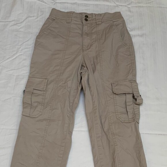 Garage Y2K-Style Tan Jogger Cargo Pants - Picture 2 of 4